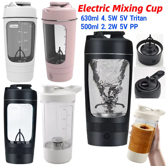 Electric Protein Powder Mixing Cup Rechargeable Automatic Shaker Bottle Made with Tritan Portable Mixer Cup for Gym Outdoor