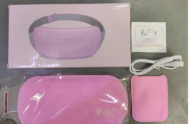 Portable Heated Massage Belt Menstrual Pain Relief Hot Compress Pad Abdominal Thermal Vibration Massager Period Warm Palace Belt