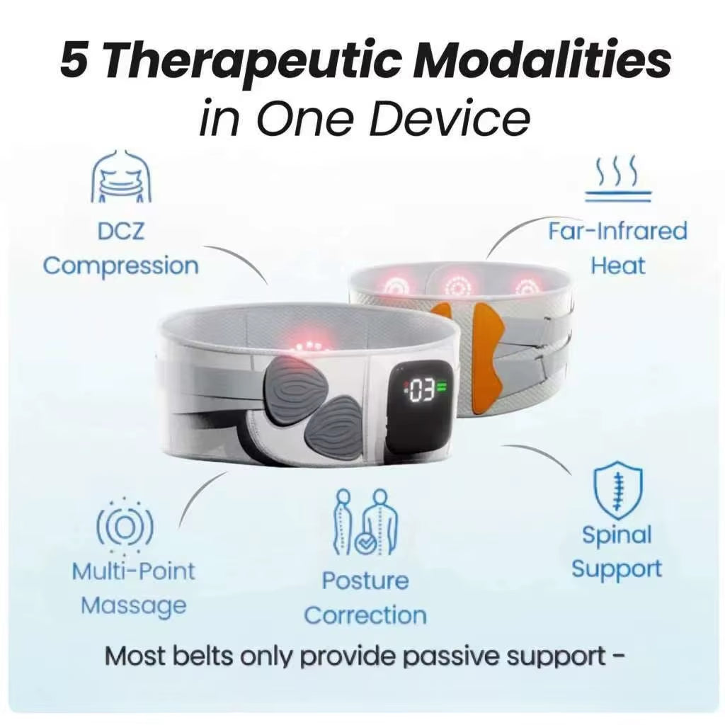 Active Recovery Belt Is Engineered for Sciatica & Chronicback Pain-Relieving Pressure Restoring Circulation Waist Massage Belt