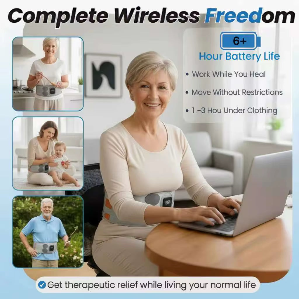 Active Recovery Belt Is Engineered for Sciatica & Chronicback Pain-Relieving Pressure Restoring Circulation Waist Massage Belt